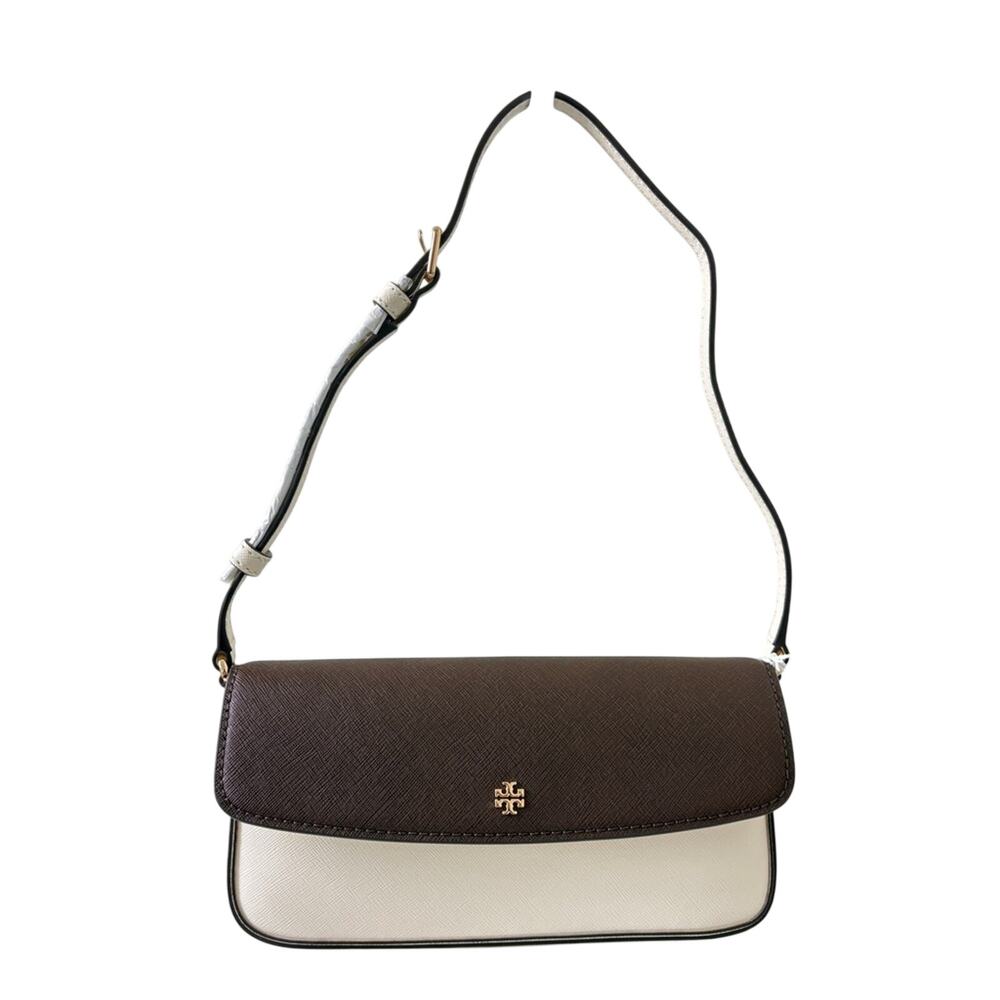 Sale ends 5/1 Tory Burch Brown and White Women's Bag